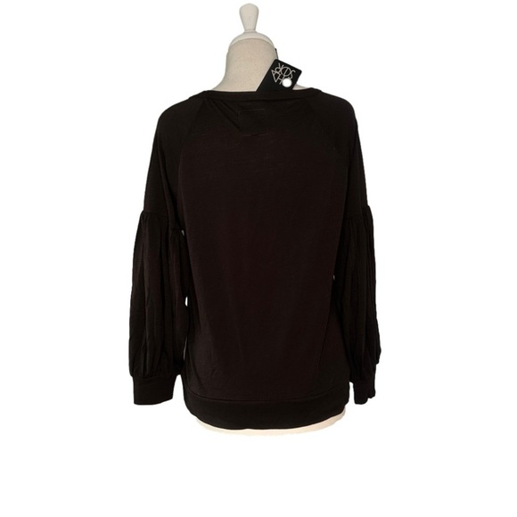 Nwt Chaser Brown Lightweight Balloon Sleeve Size M - Picture 3 of 4